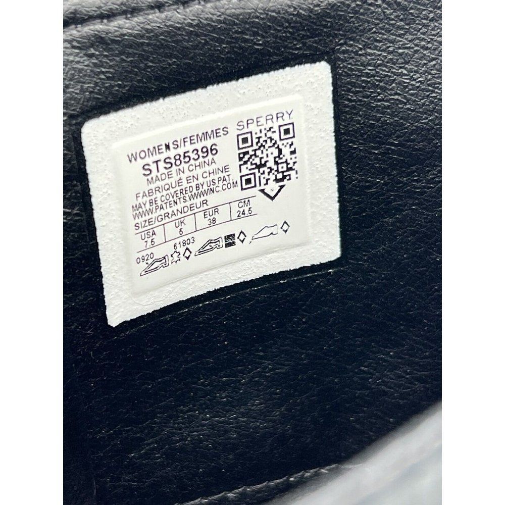 Sperry Saltwater Tall Buckle Nylon Quilt Rain Boot Black Women's Size 7.5 - Picture 9 of 10